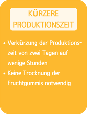 Kürzere Produktionszeit