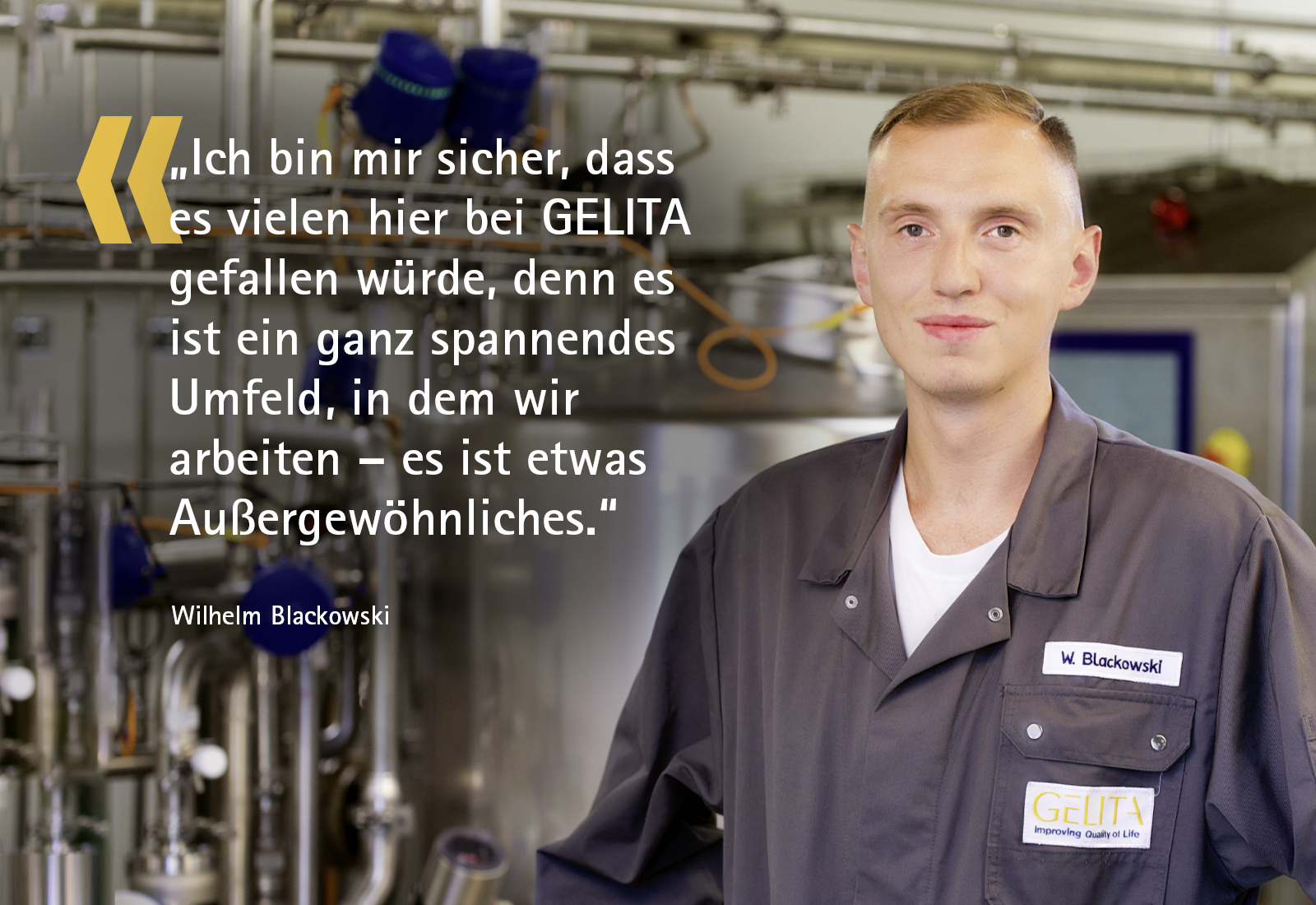 Ein Mitarbeiter berichtet über das Arbeiten im Werk