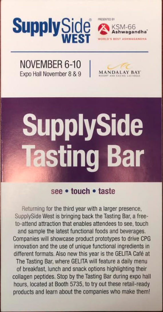 SupplySide West Tasting Bar