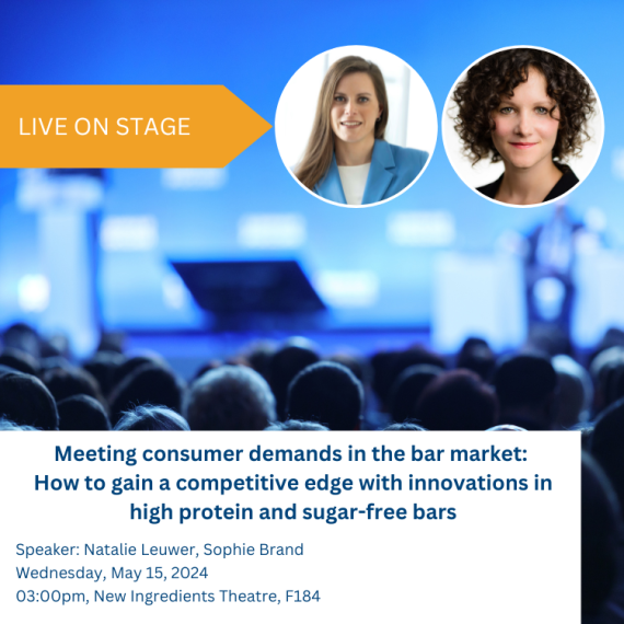Information about the educational session from Natalie Leuwer and Sophie Brand at Vitafoods