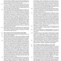 Text of the document "General Terms & Conditions of Sale and Delivery"